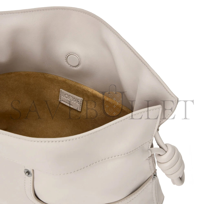 L0ew* panta medium flamenco clutch in shiny calfskin a411fc1xdz (30*24.5*10.5cm)